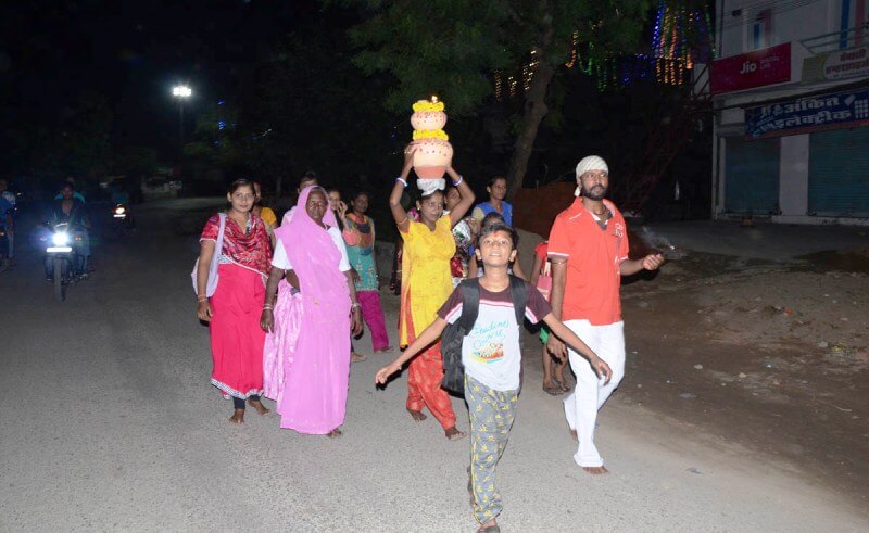 walk to ambaji temple