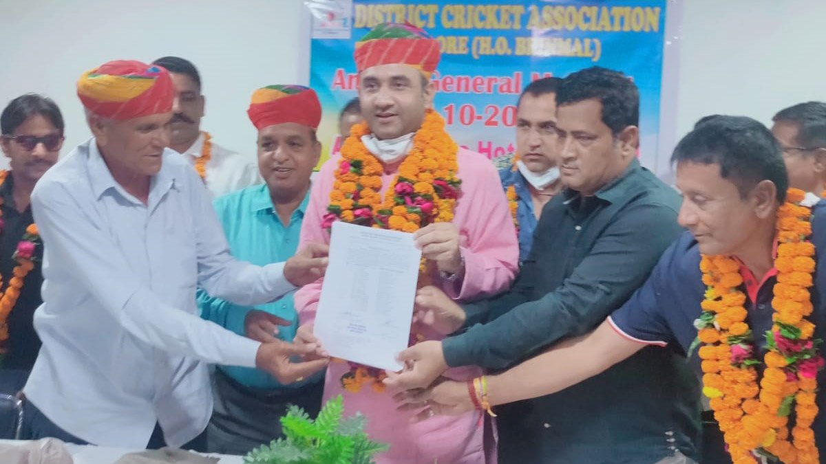 रतन देवासी जालोर क्रिकेट संघ के अध्यक्ष निर्वाचित