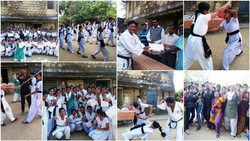 राजकीय विद्यालय, आबू पर्वत की छात्राओ ने सीखे आत्मा रक्षा का हुनर