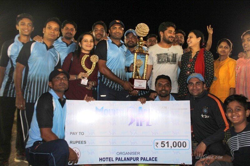 Hotel Palanpur Palace retains the APL winners title and 51,000/- cash prize