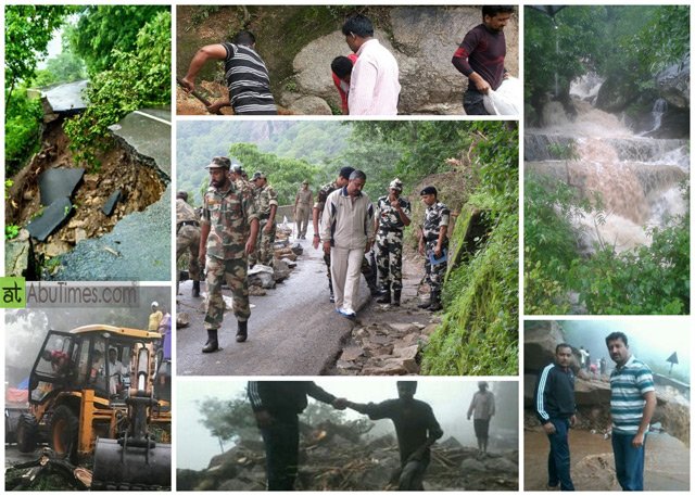 आबू के यूवाओ ने दिखाई डेरिंग, थमा आबू लेकिन रुका नहीं